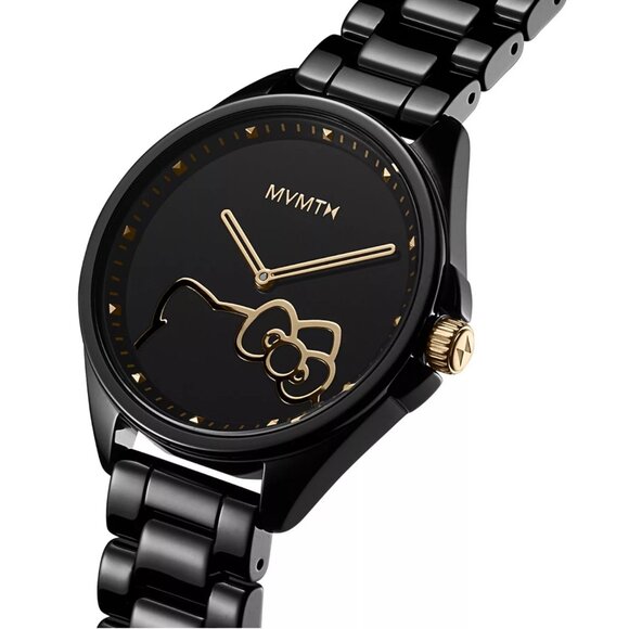 MVMT Women's Coranada Hello Kitty Black Ceramic Watch 36mm - Picture 1 of 6